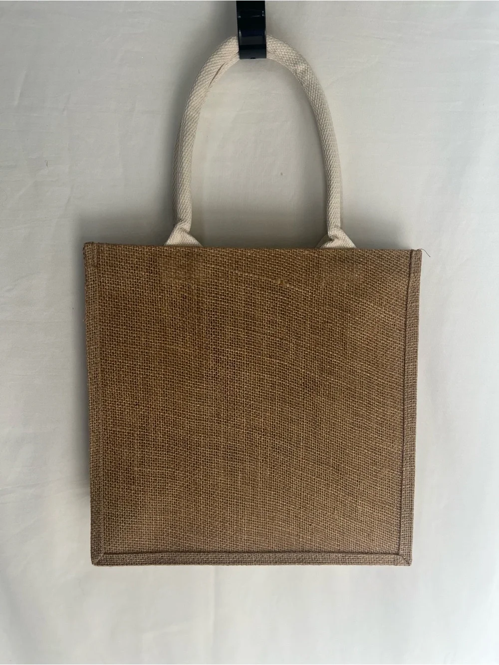 New Handcrafted: Patriotic Checkered Tote Bag - Red Accent